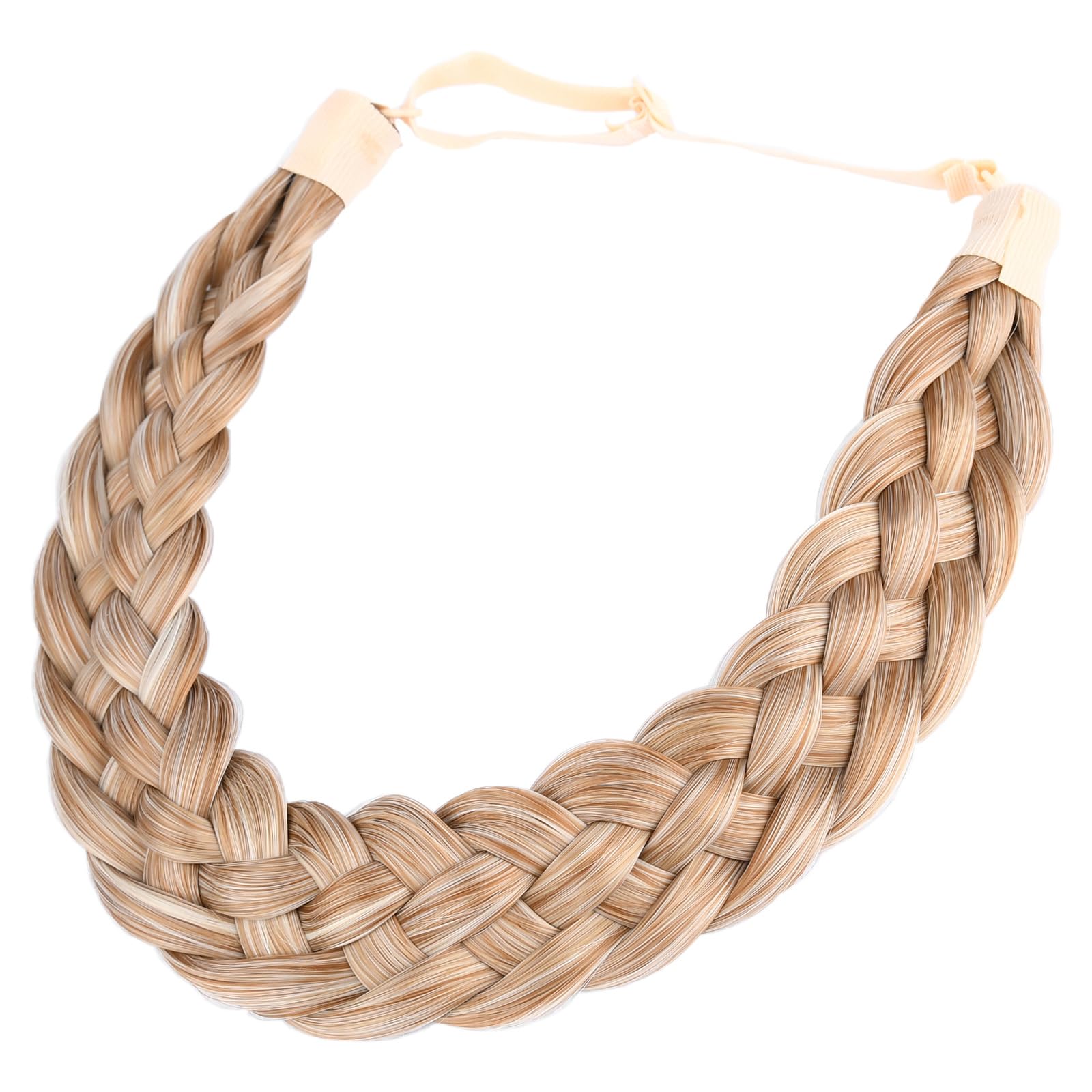 Gledola 5 Strands Synthetic Hair Braid Headband Hair Braided Headband for Women Girl (Golden Blonde) — image 1