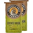 Scratch and Peck Feeds Organic Chicken & Duck Feed - Grower Mash - 50-lbs - 17% Protein, Premium Whole Grains, Essential Oils, Vitamins and Minerals