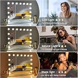 FENCHILIN Hollywood Vanity Mirror with Lights, 15 Bulbs, 3 Modes, USB Port view 2