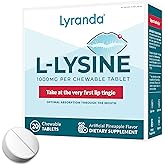 Lyranda® - Lysine Cold Sore Treatment - Chewable L-Lysine Tablets - Faster Absorption and Better Hygiene