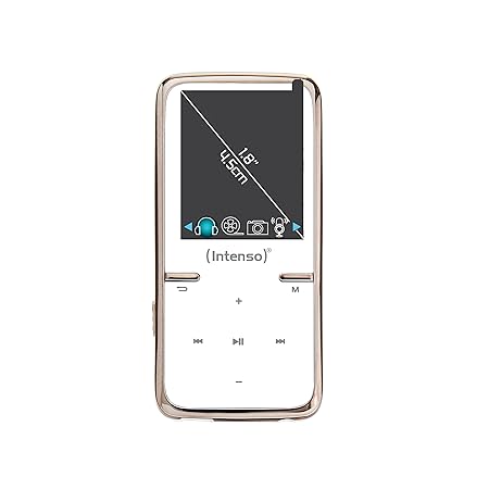 Intenso Scooter MP3-Videoplayer (4,5 cm (1,8 Zoll) Display inkl. 8GB micro SD-Karte) weiß