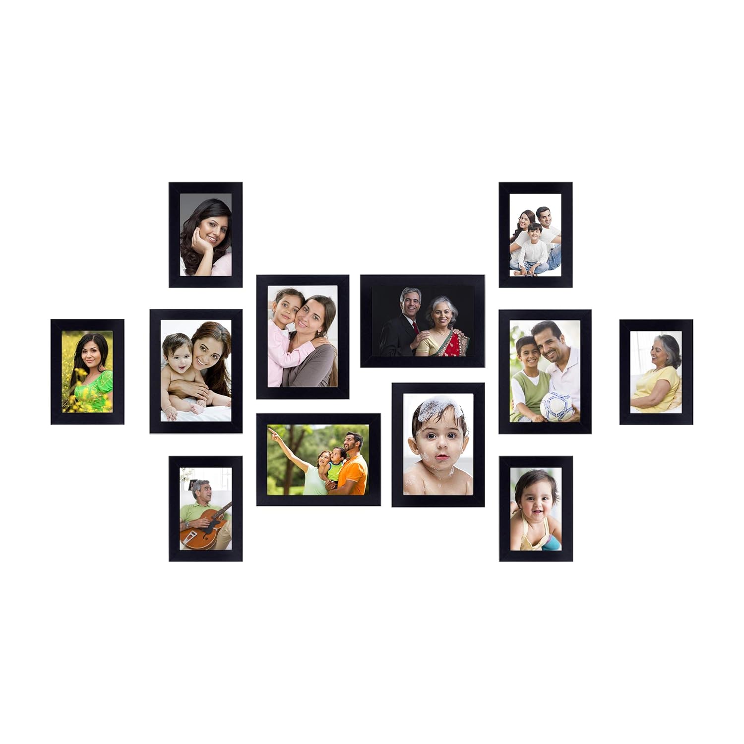 Amazon Brand Solimo Collage Photo Frames Set Of 12 Wall Hanging 6 Pcs 4x6 Inch 6 Pcs 5x7 Inch Black Amazon In Home Kitchen Amazon Brand Solimo Collage Photo Frames Set Of 12 Wall Hanging 6 Pcs 4x6 Inch 6 Pcs 5x7 Inch Black Amazon In Home Kitchen