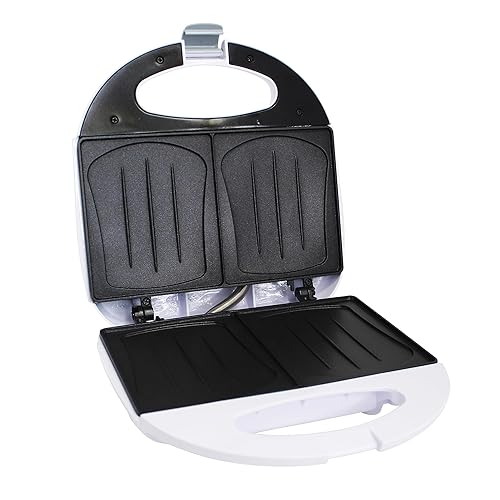 IMUSA 2 Slot Electric Sandwich Maker, White