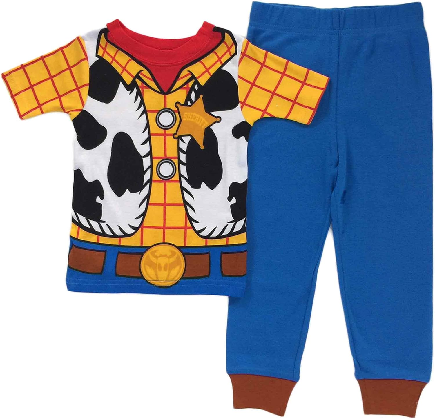 Toy Story Woody Toddler Boys Cotton Pajama Set (5T) Clothing