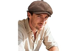 Clakllie Men's Newsboy Hat Flat Cap for Women Vintage Gatsby Hat Elegant Style Beret Scally Hat Soft Cabbie Driver Snap Hat