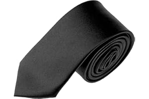 FOMANN Solid Color Boys Tie Children and Teen's Skinny Necktie 2.5 inches