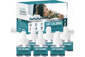LIWENQI Cat Pheromones Calming Diffuser Refill 6 Pack Enhanced Pheromone Refills for Cats Effectively Relieve Anxiety Stress Reduce Fighting Spraying and Scratching 48ml Refill Fits Common Diffusers Plug In