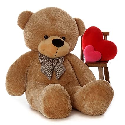 TEDDY WEDDY Dark Brown 5 Feet Cute ,Loveable\ Huggable Teddy Bear for Gift and for self to Any one Sister , Brother , Some one speacialcompatible in All Conditions_DOR_324