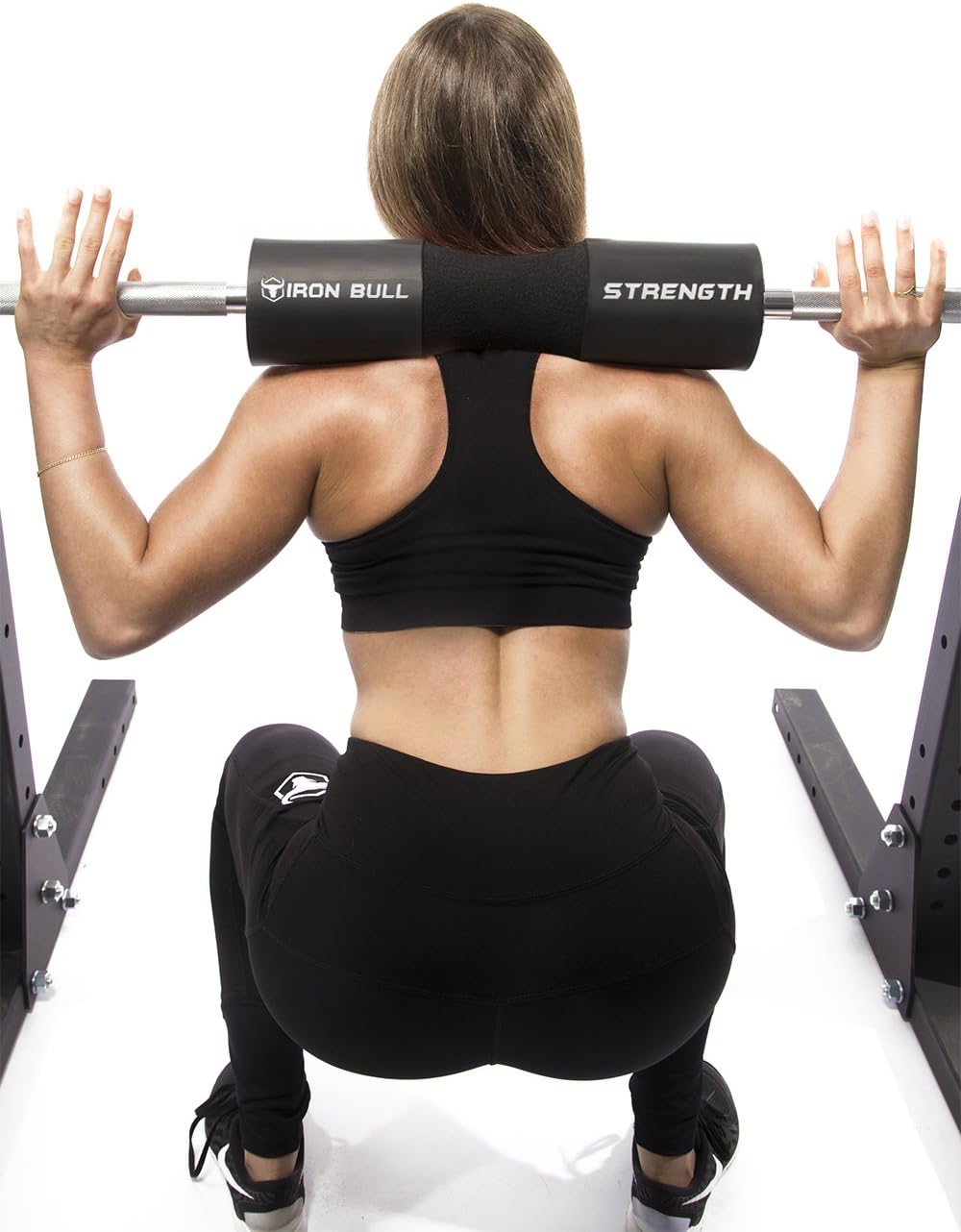 Iron Bull Strength Advanced Squat Pad - Barbell Pad for Squats, Lunges & Hip Thrusts - Neck & Shoulder Protective Pad Support (Black) : Garden & Outdoor