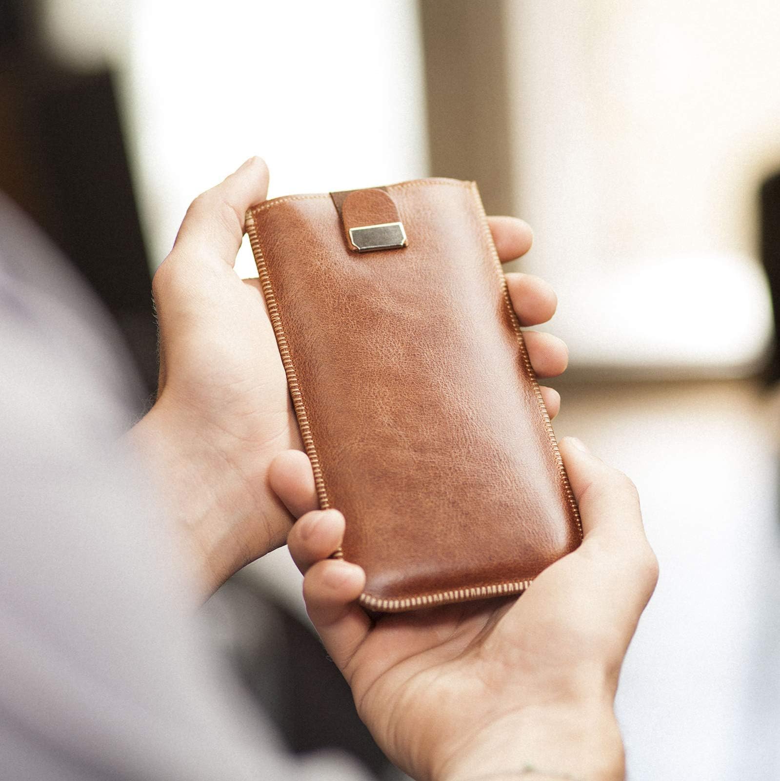 Leather cover for iPhone 11, iPhone XR slip case, sleeve