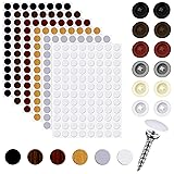 Eersida 576 Pcs Screw Cap Stickers and 120 Pcs