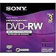 Sony 3DMW30R2HC 3-Pack 8cm DVD-RW with Hangtab