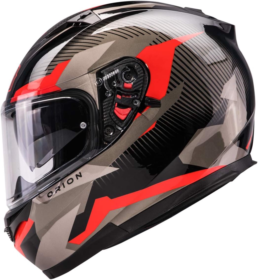 Orthrus Orion Series Full-Face Street Bike Cruiser Motorcycle Helmets With Drop-down Inner Sun Shield DOT Pinlock Compatible