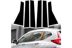 AMSPRAC Car Door Pillar Posts Trim,Door Window Outer Pillar Post Panel Covers fit for Honda CRV 2022 2021 2020 2019 2018 2017,Door Pillar Moldings Covers,Anti Scratches Glossy Black 6PCS