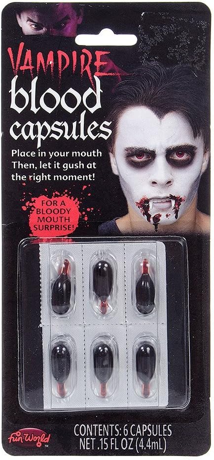 Blood Capsules Palmer Agencies Fancy Dress Halloween Accessory Fake Blood Horror