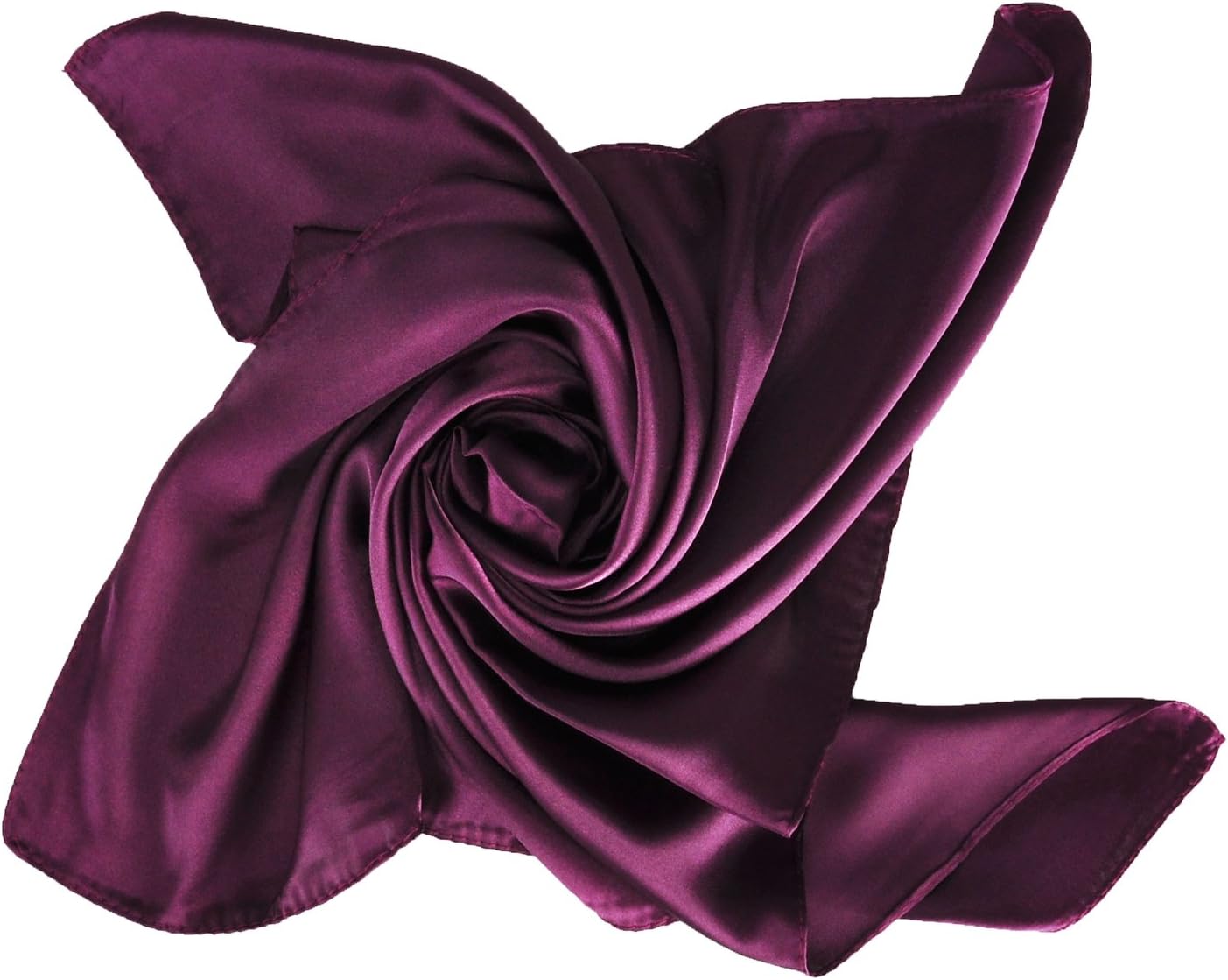 Women's Fashion Soft Satin Square Scarf Set Head Neck Multiuse Solid Colors Available