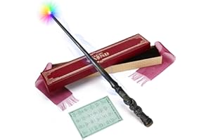 ShinySong Rechargeable Light Up Wizard Wand with Gradient Lighting, Illuminating Magic Witch Wands for Kids Christmas Cosplay Party, Python