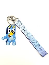 UPD BIuey Wrist Lanyard with Rubber Keychain