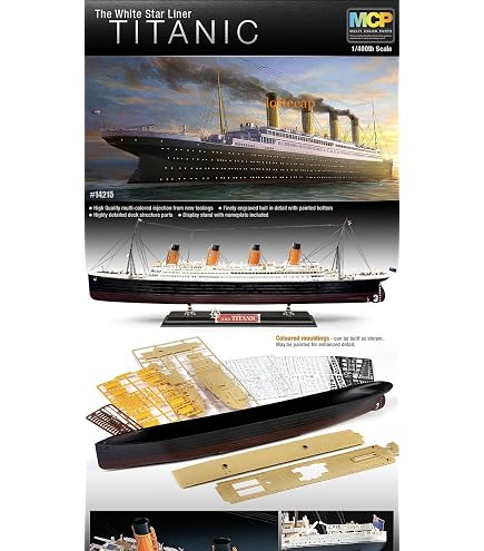 COFFRET CADEAU REVELL 100 ans R.m.s Titanic 1:400 - coloré/noir/gris