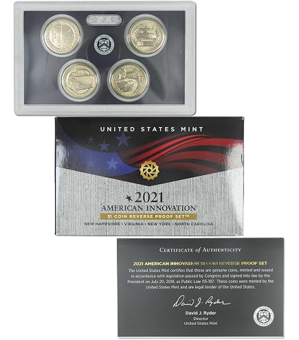 2024 S American Innovation Reverse Proof Set Dollar 4 Coins PR Values