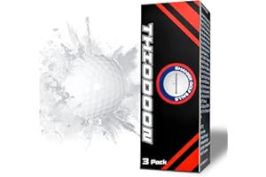 THIODOON 3 Pack Exploding Balls for Golf Party Gender Reveal Prank Funny Joke for Golfers - 3 Piece Set (3 White/Blue & Pink & White)