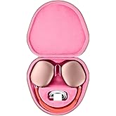 co2CREA Hard Case with Sleep Mode Replacement for Apple AirPods Max Wireless Over-Ear Headphones (Rose Pink Case)