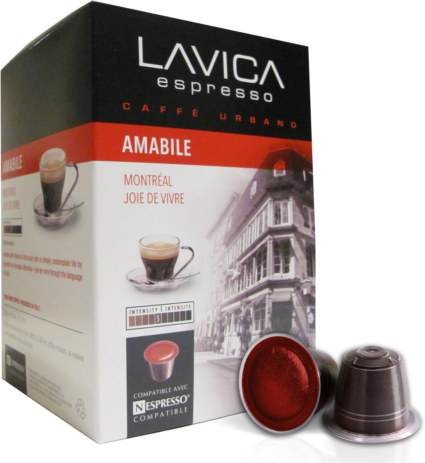 AMABILE ESPRESSO (120 capsules) Lavica Medium-Light Roast Nespresso Compatible Coffee Capsules