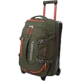 Eddie Bauer Expedition Rolling Duffel Bag with Wheels | Travel | Carry-On | Luggage | Rugged | Durable - Dark Thyme, 22"