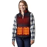 ORORO Women's Lightweight Heated Sweater Fleece Vest with USB-C Rechargeable Battery, Heated Recycled Fleece Vest