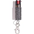 BLINGSTING Pepper Spray for Women - Maximum Strength OC Self Defense Spray - 12 ft Range - UV Marking Dye for Police ID - Swipe Safety Lock - Compact & Fashionable Keychain