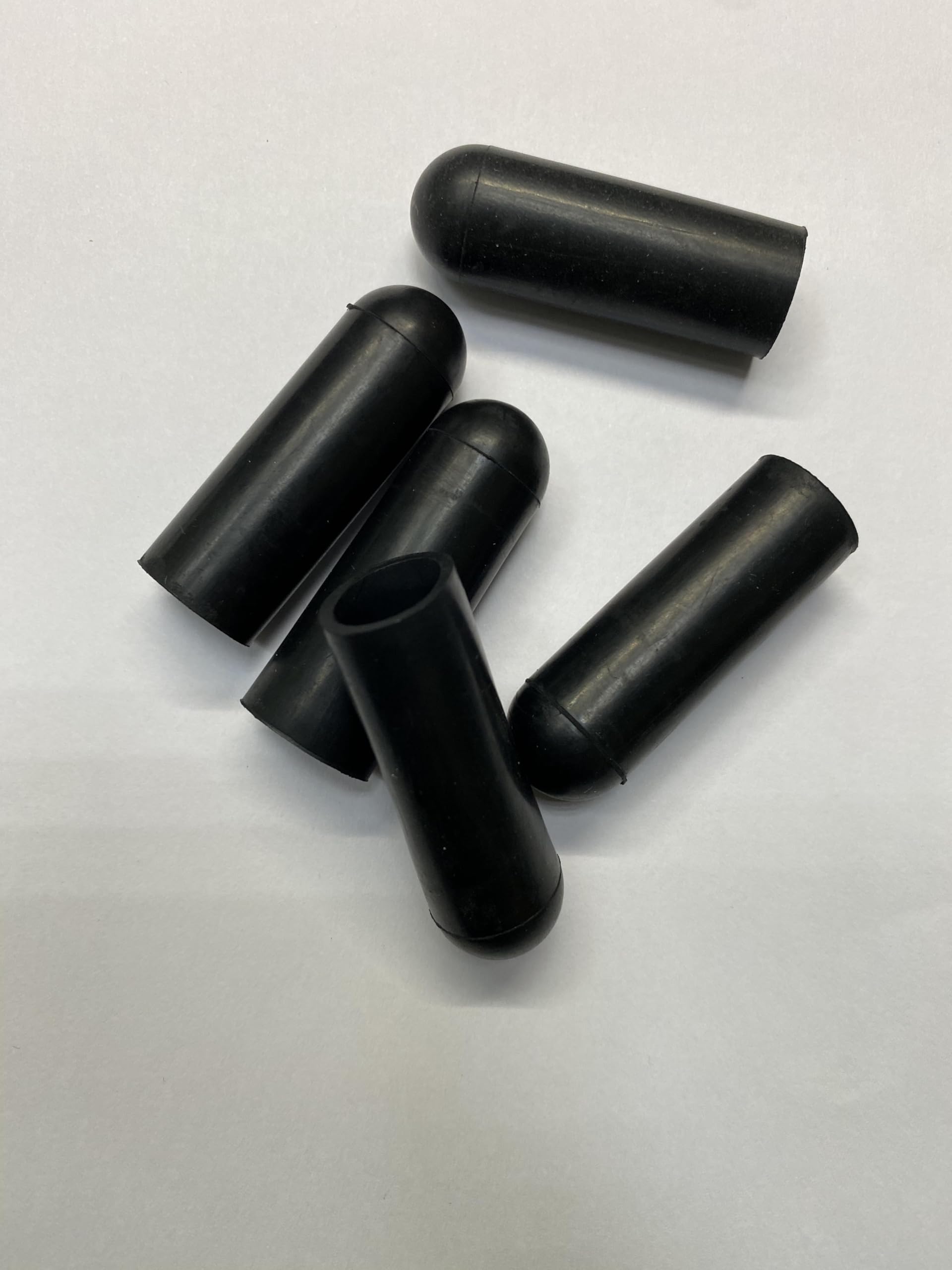 dexierp Protection Force Round Cap for 3/4" 19mm OD X38.1 mm Length (Pack of 10) Pipe Post Tube End Cover 3/4-10 UNC 3/4-16 UNF Screw Thread Protectors Elastic Rubber