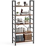 DUMOS 5 Tiers Bookshelf, Classical Modern Book