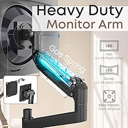 17-57 inch Dual Vertical Monitor Mount, Heavy Duty