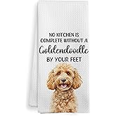 XNXLDYLH Funny Goldendoodle Golden doodle Dog Kitchen Towels Gifts for Women Men Owners, Golden Doodle Must Have, Goldendoodle Dog Decor Accessories Dish Hand Tea Towels Ornament for Kitchen, 16x24In