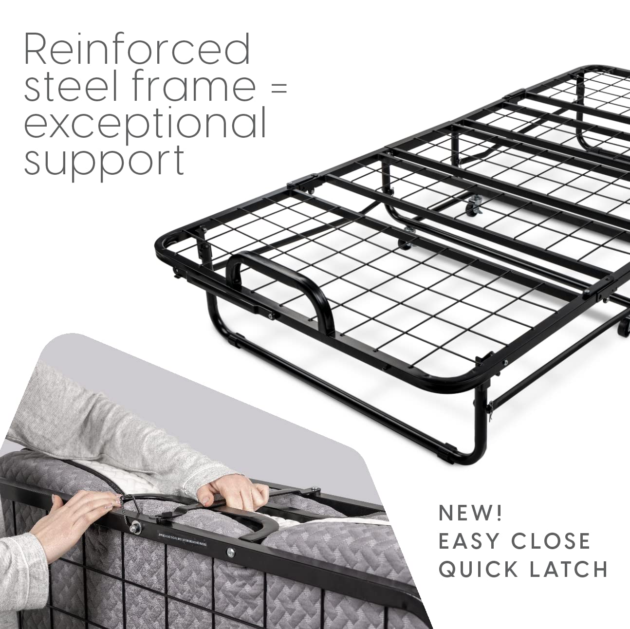 Milliard Deluxe Diplomat Folding Bed Twin Size With Luxurious