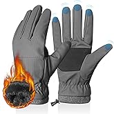 LOKZEER Winter Gloves for Men Women:Touch Screen Waterproof Windproof Warm Gloves with Thermal Lining for Running Driving Cycling Biking Riding Walking Hiking Daily Work