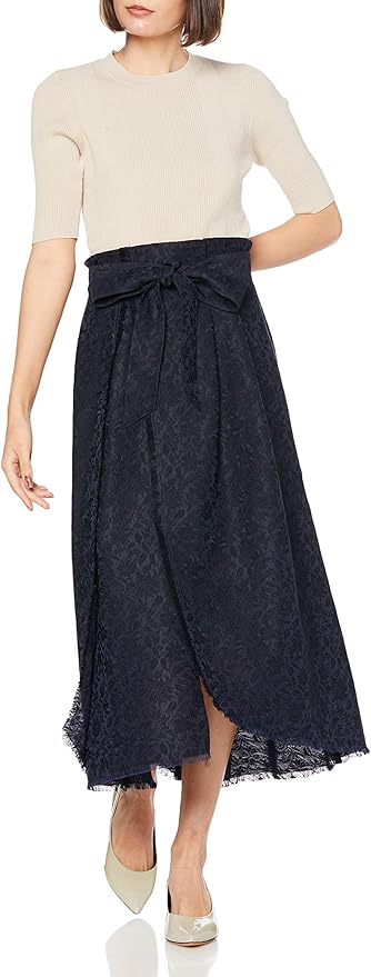 Amazon リリーブラウン ジャガードドッキングワンピース Lwfo1066 レディース Beg 日本 F Free サイズ ワンピース チュニック 通販