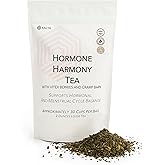 Hormone Balance Tea for Women Herbal Tea with Nettle, Raspberry Leaf, Spearmint, Vitex Berries & Cramp Bark – Natural Menstrual Cycle Support & PMS Relief – Caffeine-Free, 30 Servings