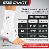 SS SLEEVE STARS Sleeve Stars Ankle Brace for Women Men 10-12 in White view 5