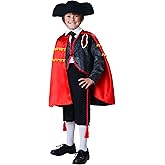 Kid's Matador Costume for Cinco de Mayo & Costume Parties - Bullfighter Outfit with Bolero Jacket & Matador Hat