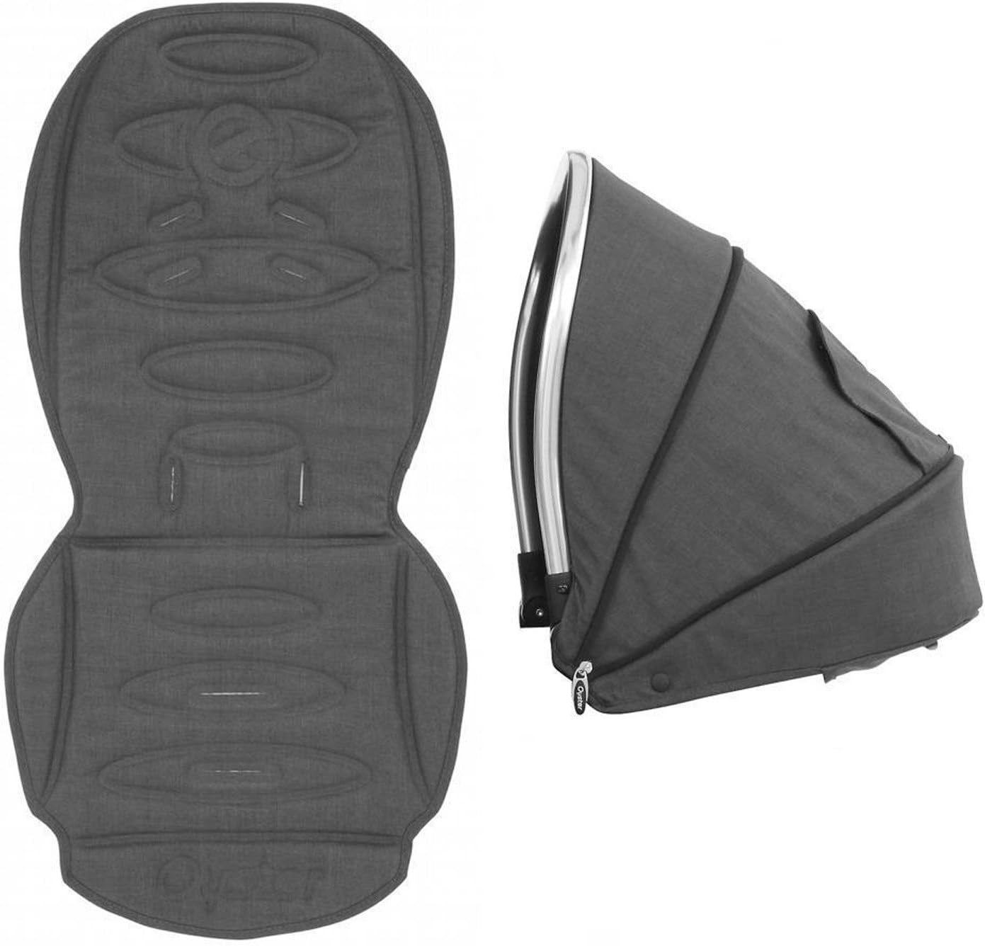 BabyStyle Oyster Max2 Lie-Flat Tandem Colour Pack, Tungsten Grey