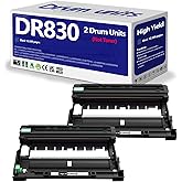 DR830 Drum Unit Compatible Replacement for Brother DR-830 drum DCP-L2640DW Compatible for tn830 Drum HL-L2460DW HL-L2405W HL-L2480DW MFC-L2820DW MFC-L2807DW HL-L2865DW MFC-L2900DW Printer 2 pack