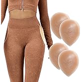 Majurphy 2 Pairs Silicone Hip Pads Adhesive for Women - Reusable Butt Lift Enhancer Pads, Sticky Buttocks Enhancer