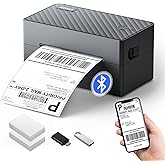 PEDOOLO Label Printer, 4x6 Shipping Label Thermal Printer for Packages, Bluetooth Conection and Compatible with Android. iPhone.Windows, Mac, Chromebook, Amazon, Ebay, UPS.USPS, FedEx, Shopify