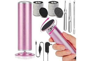 Callus Remover for Feet Electric Foot Callus Remover Speed Adjustable With 80pcs Replacement Sandpaper Discs Foot File Pedicu