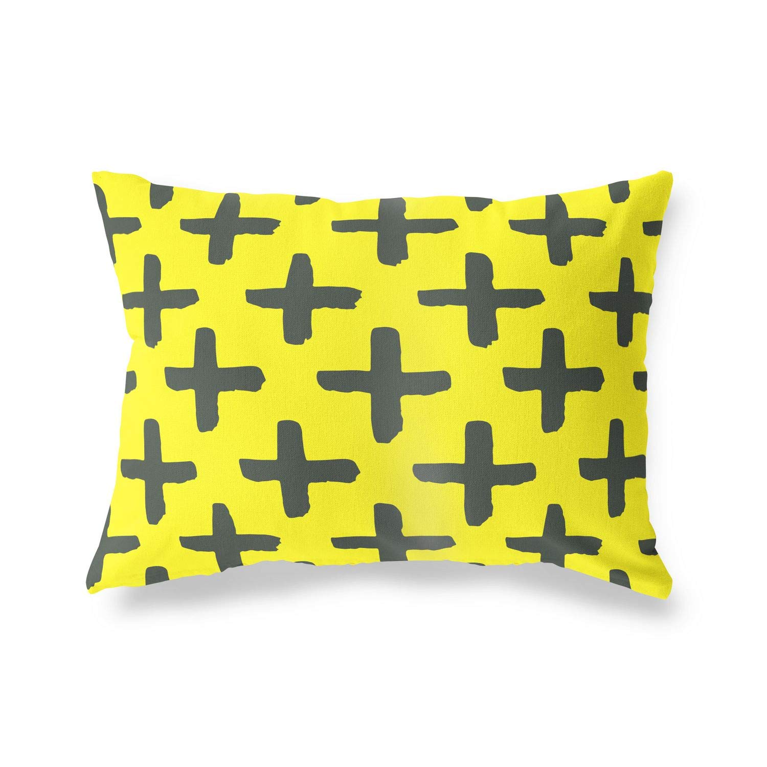 BonaMaison Decorative Cushion Cover, Neon Yellow-Fume Throw Pillow Covers, Home Decorative Pillowcases for Livingroom, Sofa, Bedroom, Size: 45X60 Cm - Designed and Manufactured in Turkey