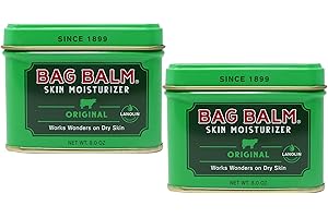 Bag Balm Vermont’s Original Pet Paw & Skin Balm – Moisturizing Salve for Dry, Cracked Paws, Noses & Rough Skin – 8 Ounce – 2 Pack