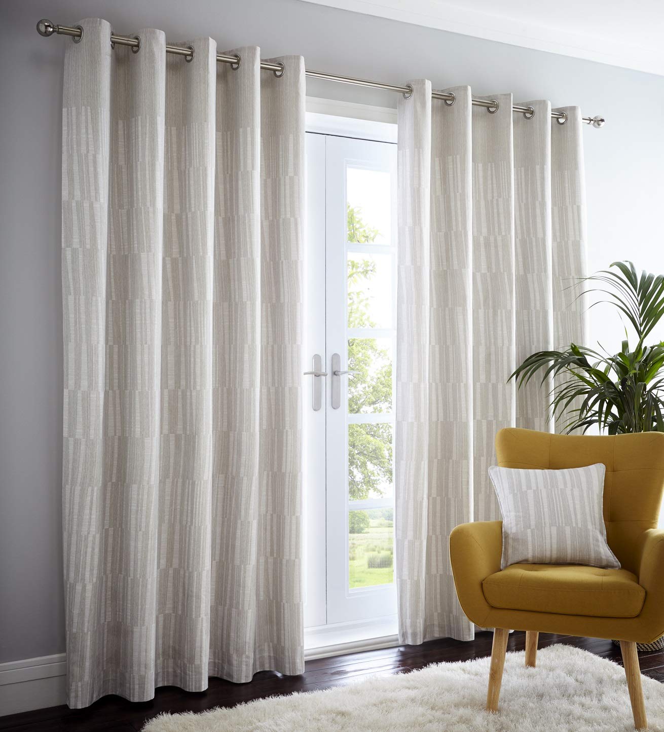 Portfolio Curtains, Cream, 90 x 90 cm