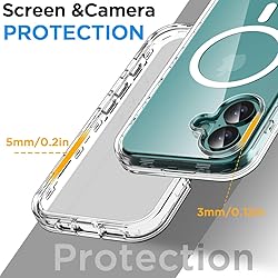 AICase for iPhone 16 Case Clear[Compatible with