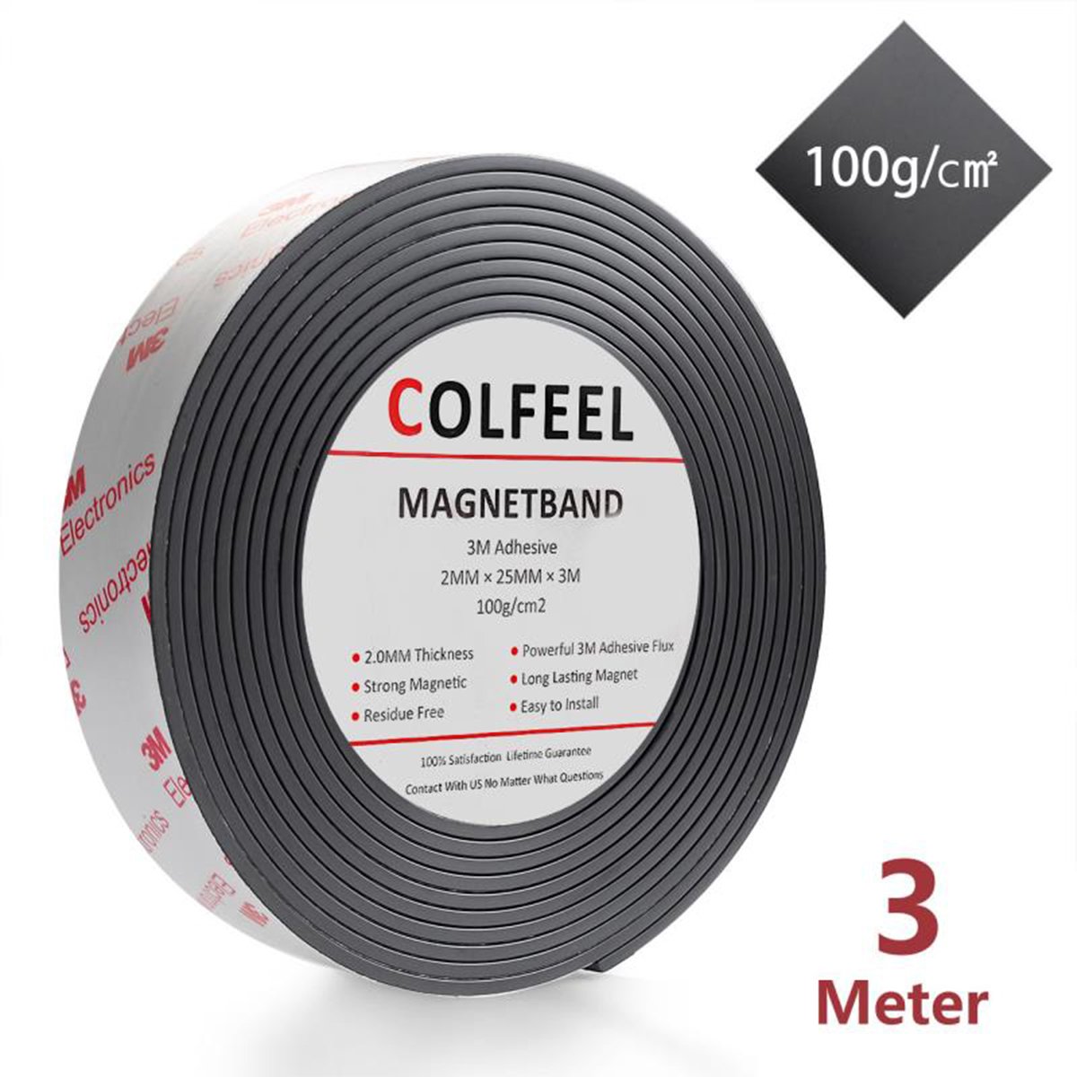 Rollo de Cinta Magnética, Imanes Súper Fuertes con Flexible Cinta ...